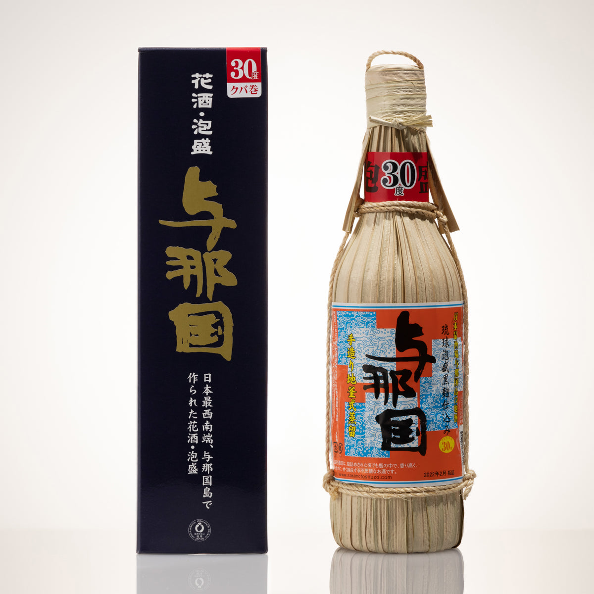 与那国島の幻の泡盛・花酒、どなん 30度 600ml クバ巻き 与那国クバ巻 30度 ❘1本1本丁寧に造られた飲み応え十分な1本