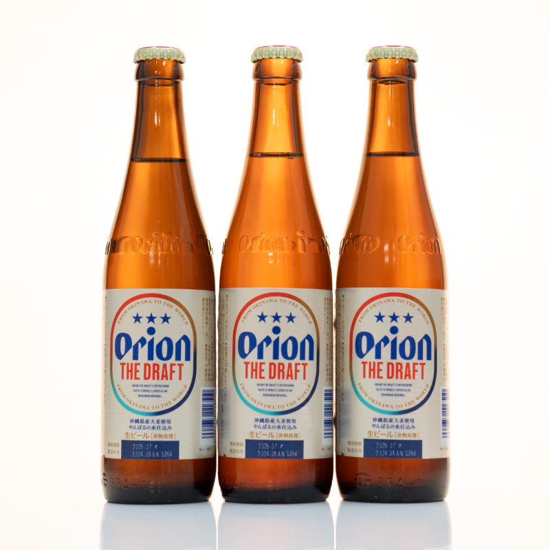 3本セット】OrionTHE DRAFT 小瓶 5度 ❘沖縄の代表ビール！コンパクト
