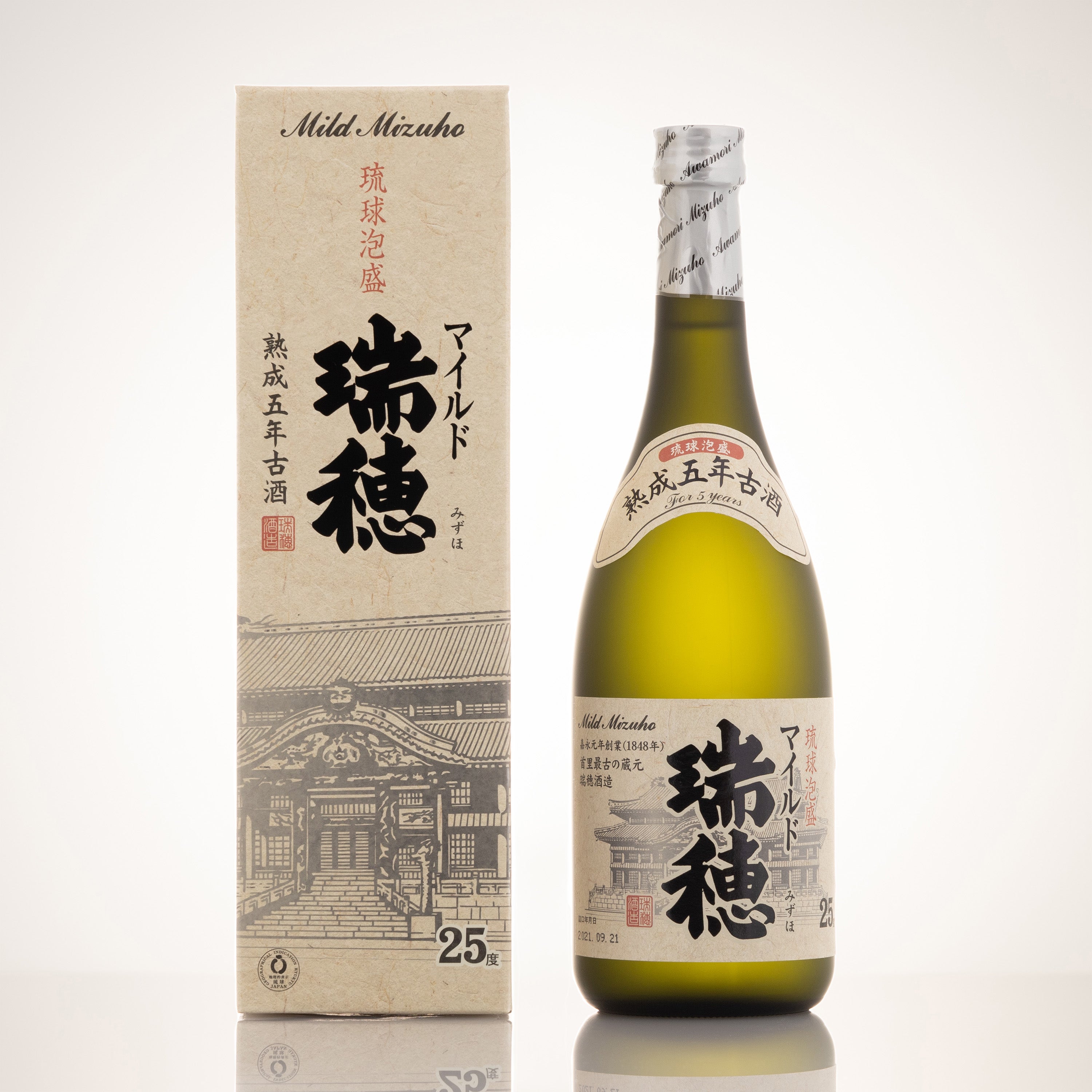 マイルド瑞穂5年古酒 25度 ❘選りすぐりの古酒を絶妙なバランスで 